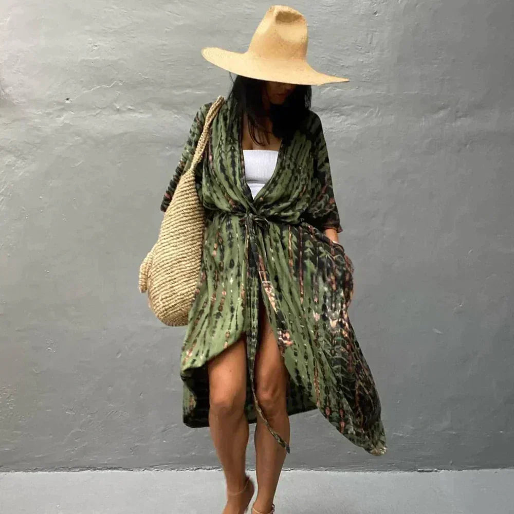 Valenzora | Elegantes Kimonokleid im Boho-Stil