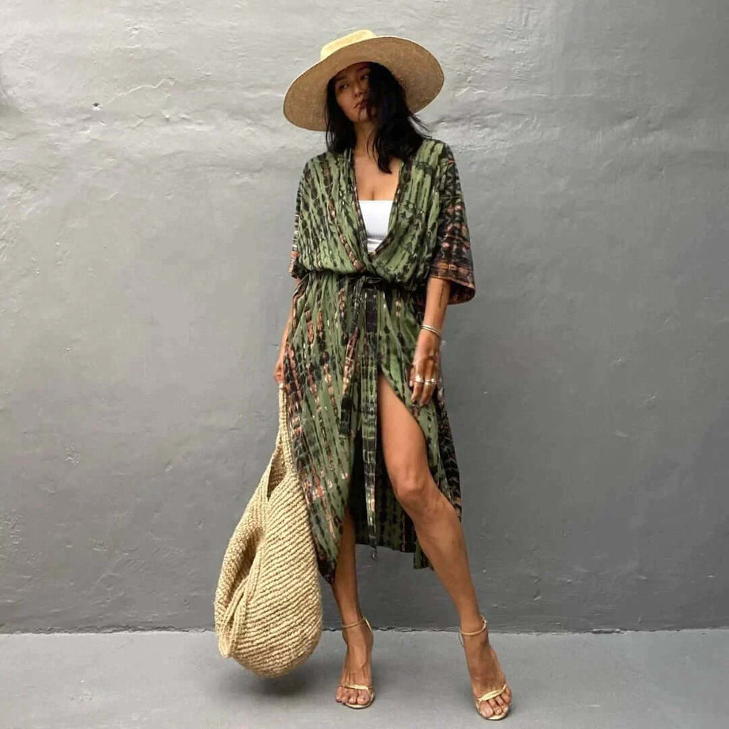 Valenzora | Stylish Kimono Olive Green