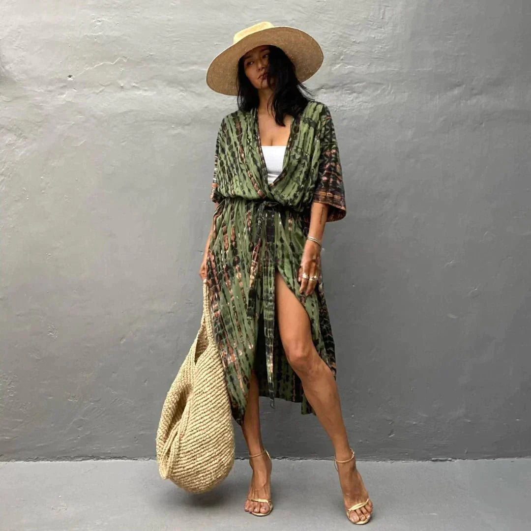 Valenzora | Stylish Kimono Olive Green