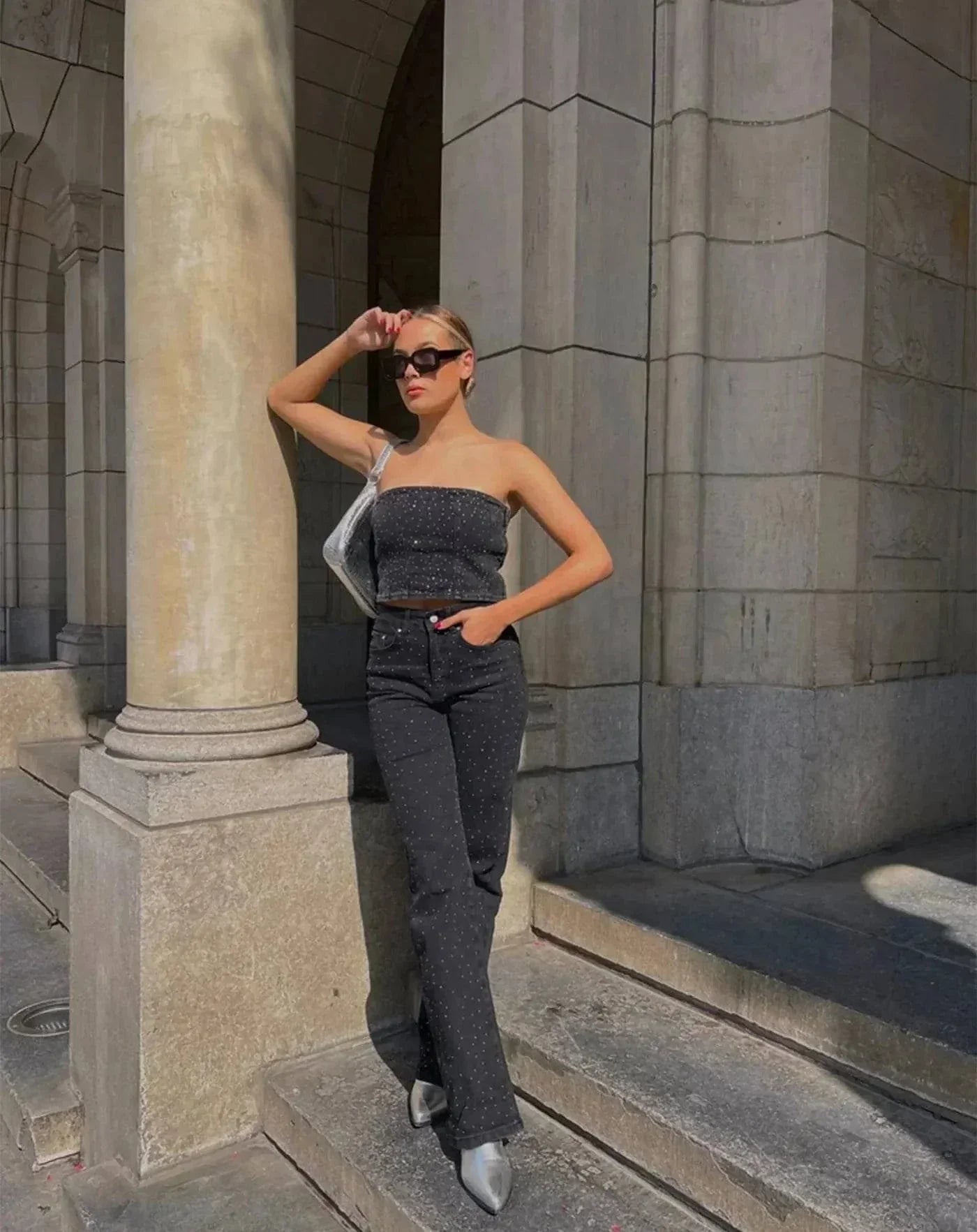 Valenzora | Jeans mit Glitzer für einen funkelnden Look