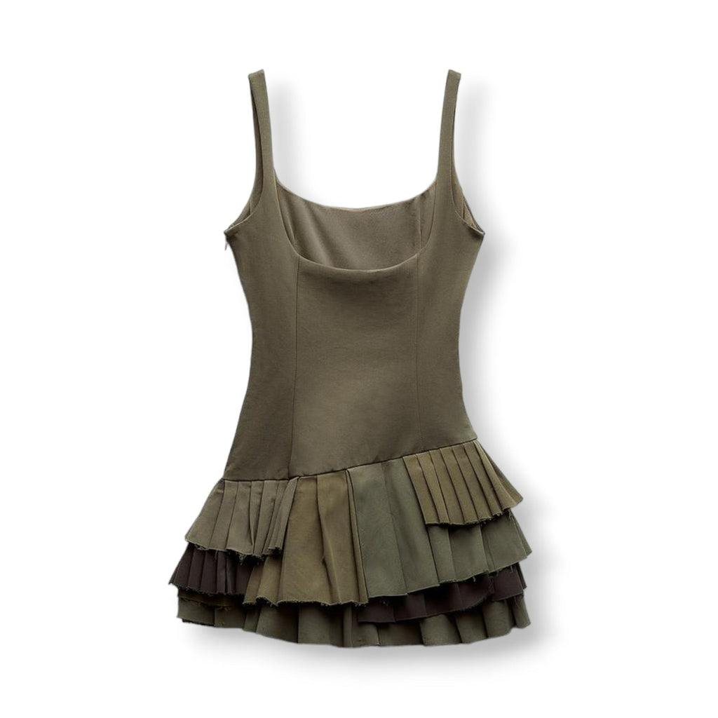 Eleganter kurzärmeliger Jumpsuit mit Falten
