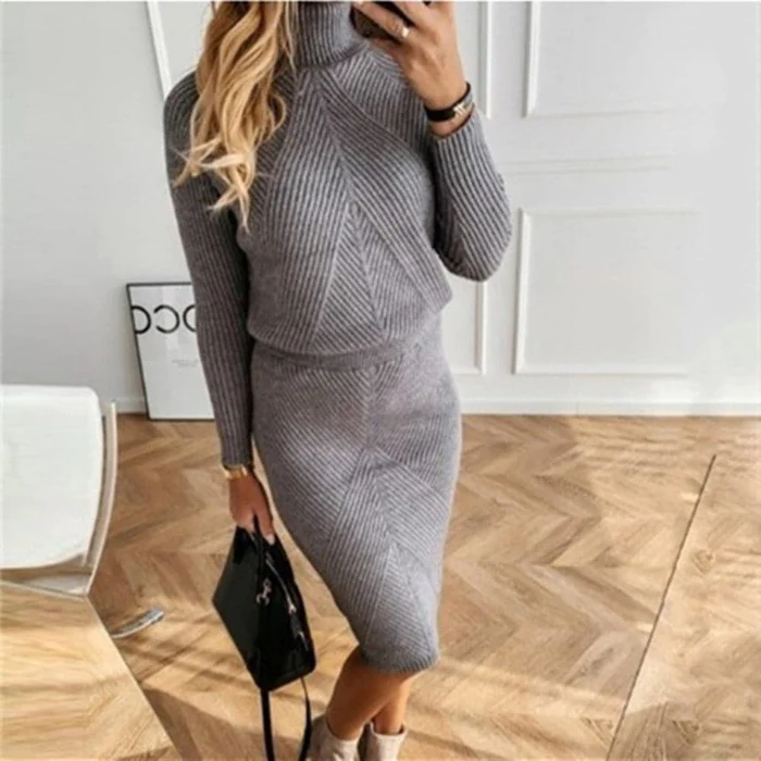 Valenzora | Ribbed Two-Piece Set for Women