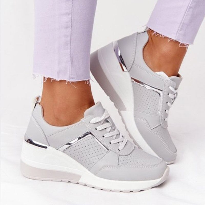 Valenzora | Women's Platform Sneakers - Lightweight Casual Shoes