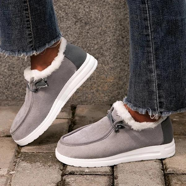 Valenzora - Elegant winter sneakers with fur lining