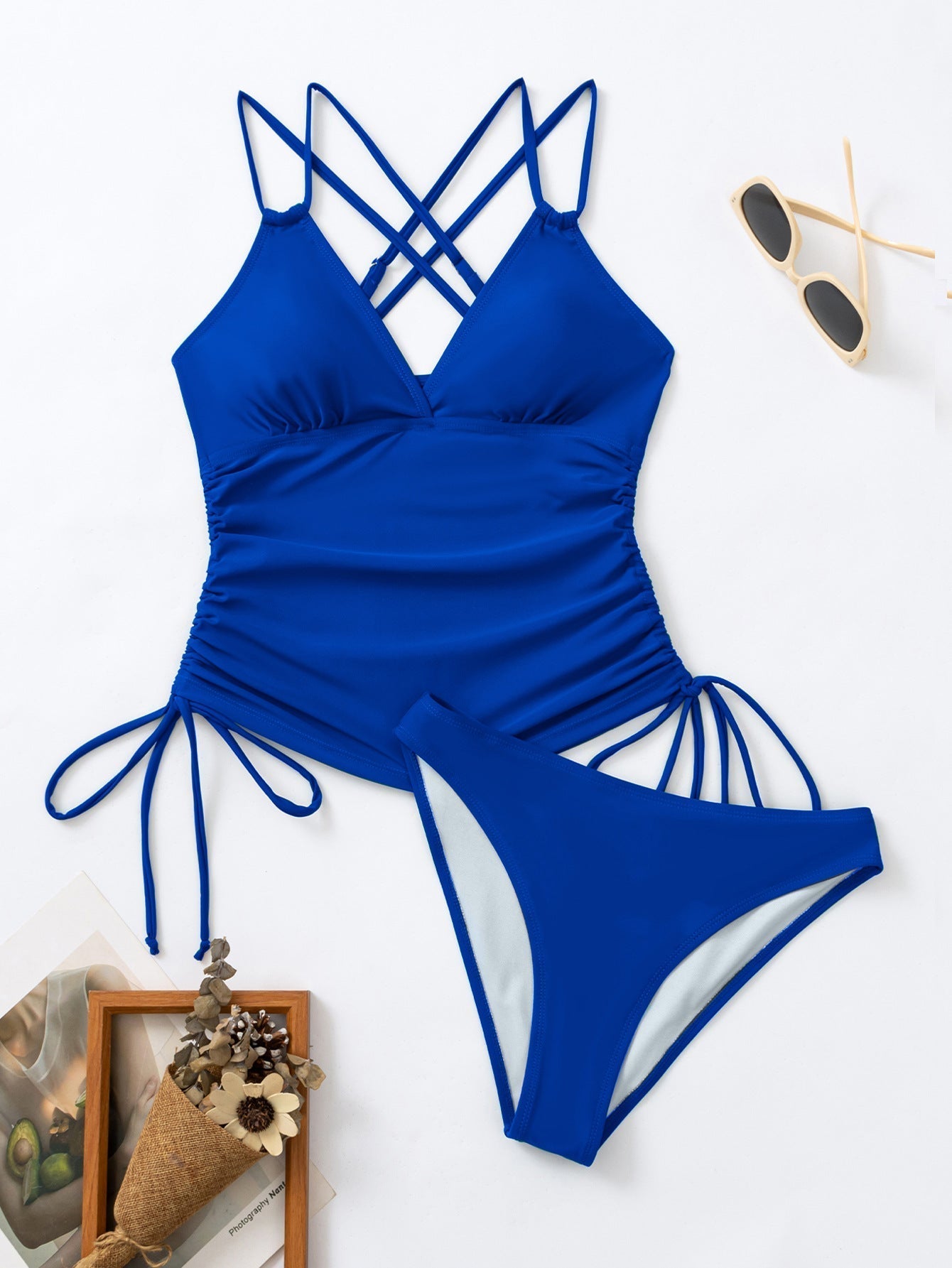 Valenzora Tankini swimsuit with crossed straps