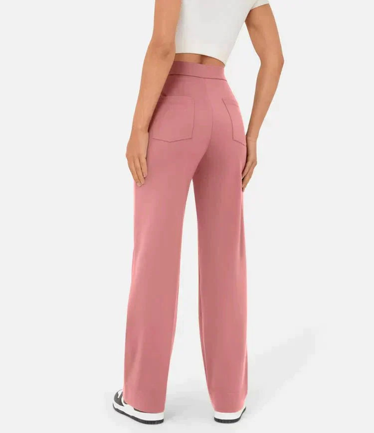 Valenzora | Women's Elastic High-Waisted Casual Trousers