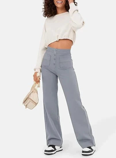 Valenzora | Elastic high-waisted casual trousers for women