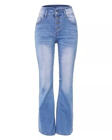 Valenzora | Flex Button High Waist Jeans für Damen