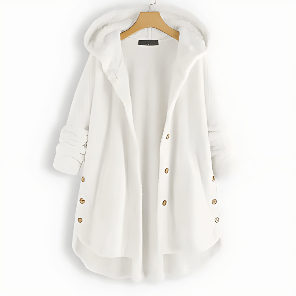 Valenzora | Warm cardigan with soft lining and hood for women