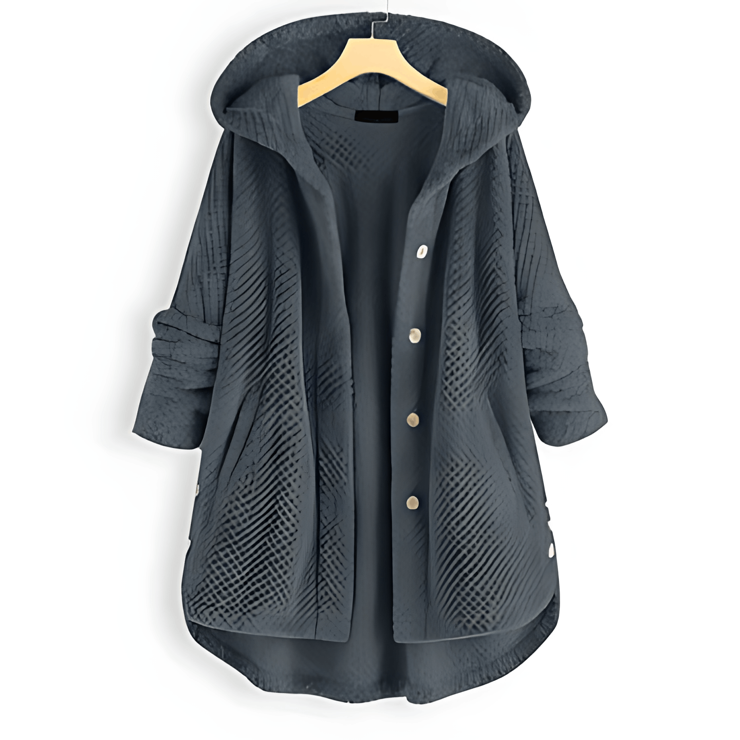 Valenzora | Warm cardigan with soft lining and hood for women