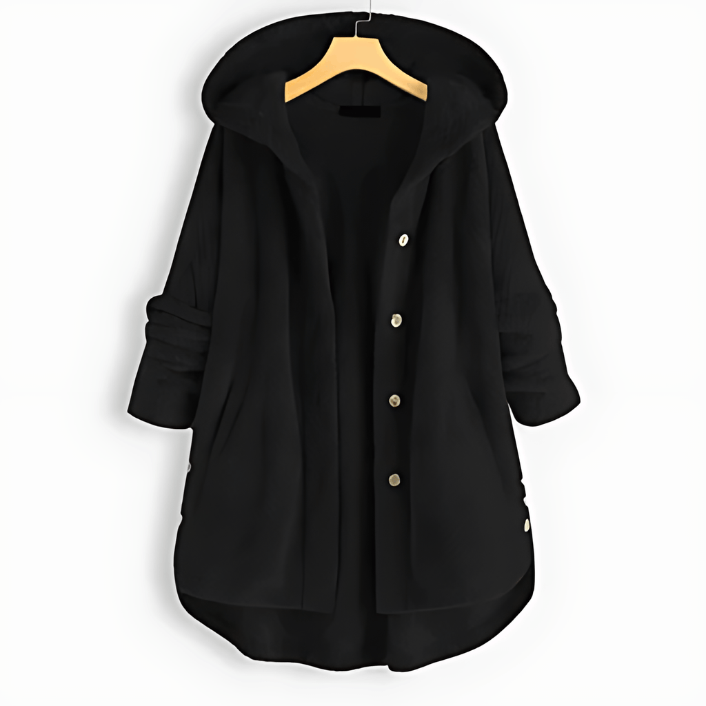 Valenzora | Warm cardigan with soft lining and hood for women