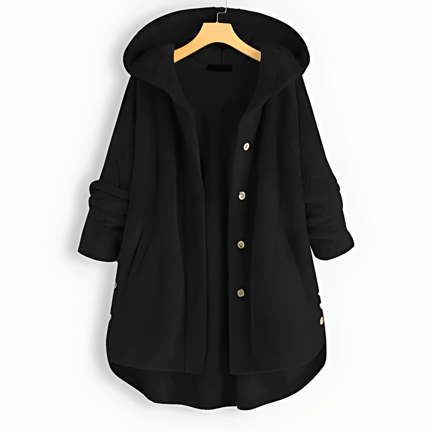 Valenzora | Warm cardigan with soft lining and hood for women