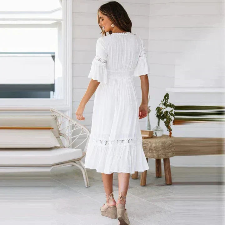 Valenzora | Langes Laternenkleid