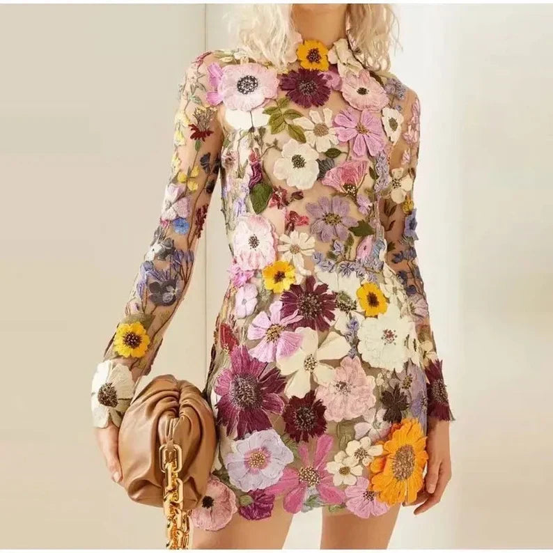Valenzora | Handgemachtes Blumenkleid