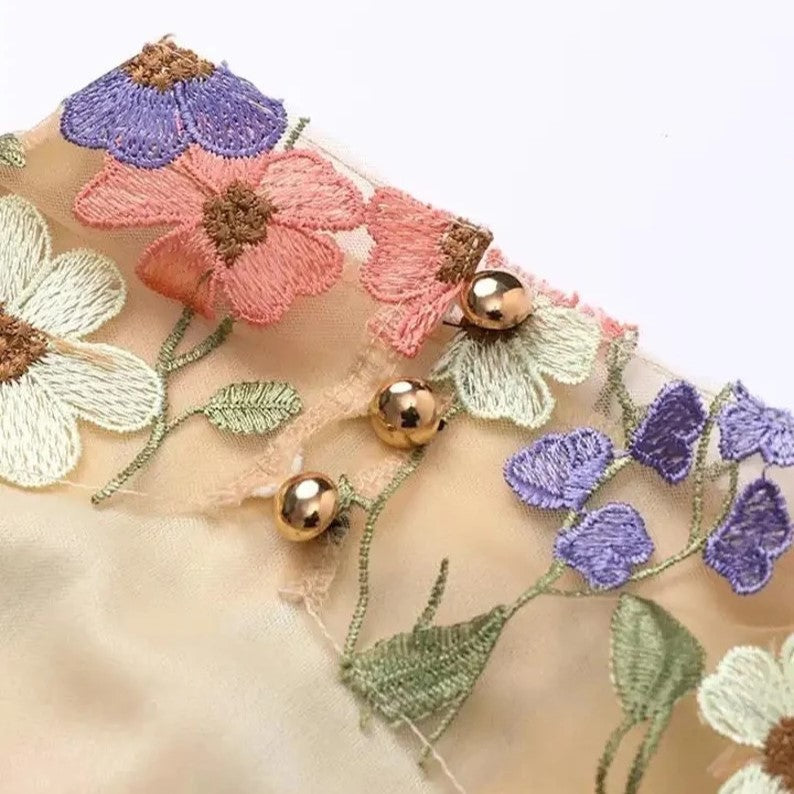 Valenzora | Handgemachtes Blumenkleid