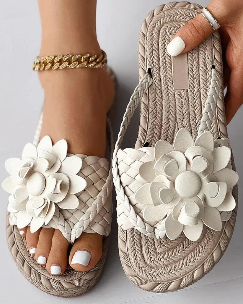 Valenzora | Damen-Pantoffeln mit Blumenmuster