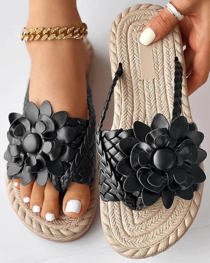 Valenzora | Damen-Pantoffeln mit Blumenmuster