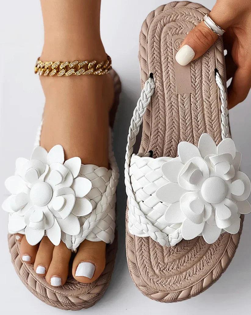 Valenzora | Damen-Pantoffeln mit Blumenmuster