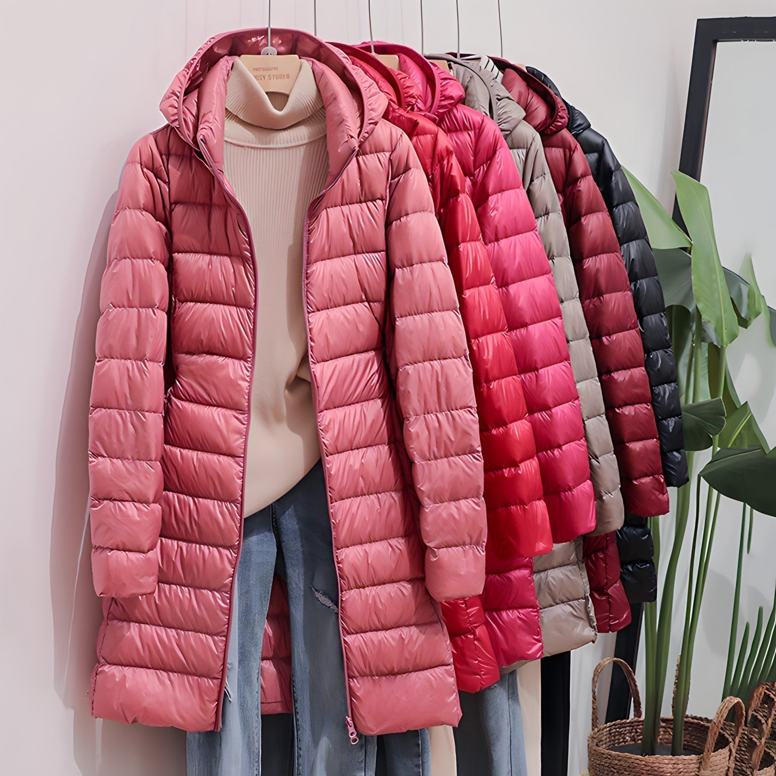 Valenzora Long down jacket for women