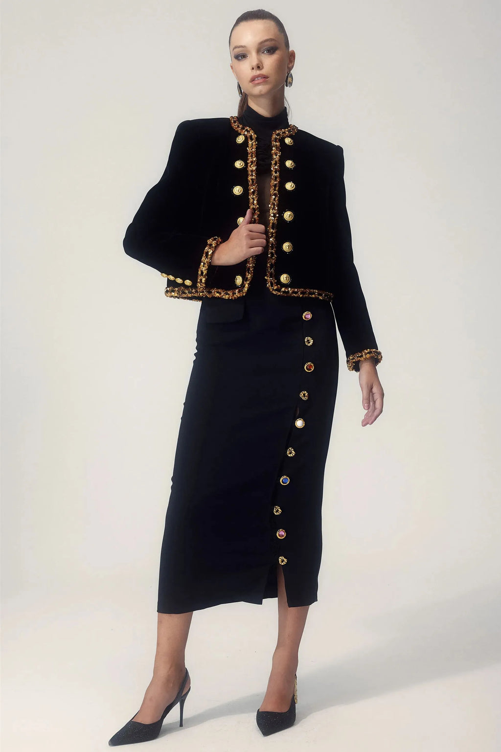 Valenzora – Elegante Jacke mit Knöpfen