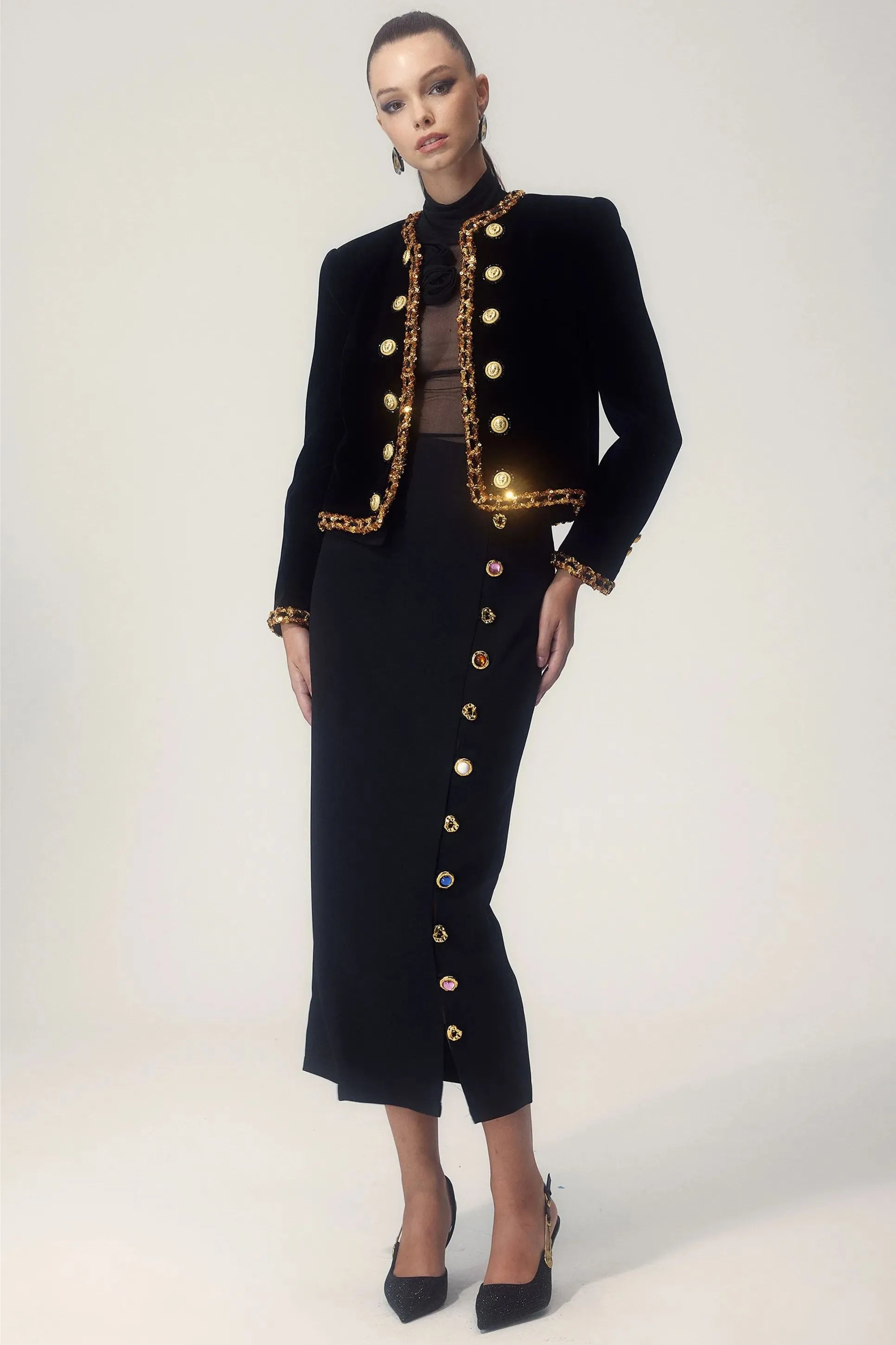 Valenzora – Elegante Jacke mit Knöpfen