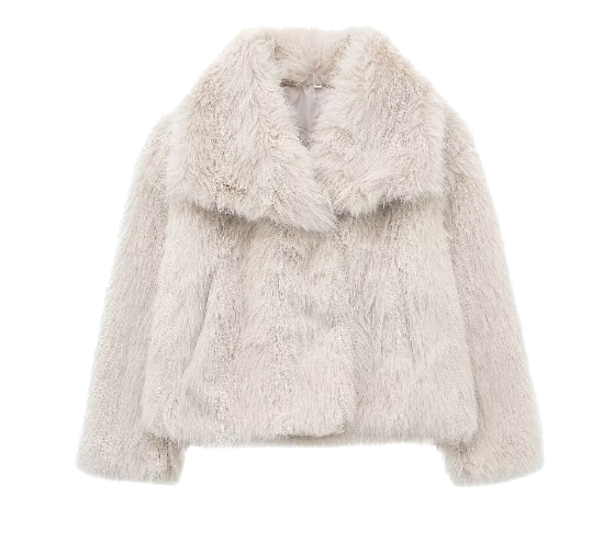 Elegante Kunstpelzjacke