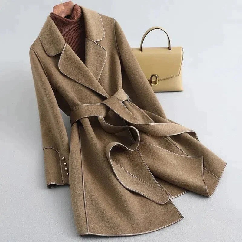 Valenzora | Klassischer langer Trenchcoat mit