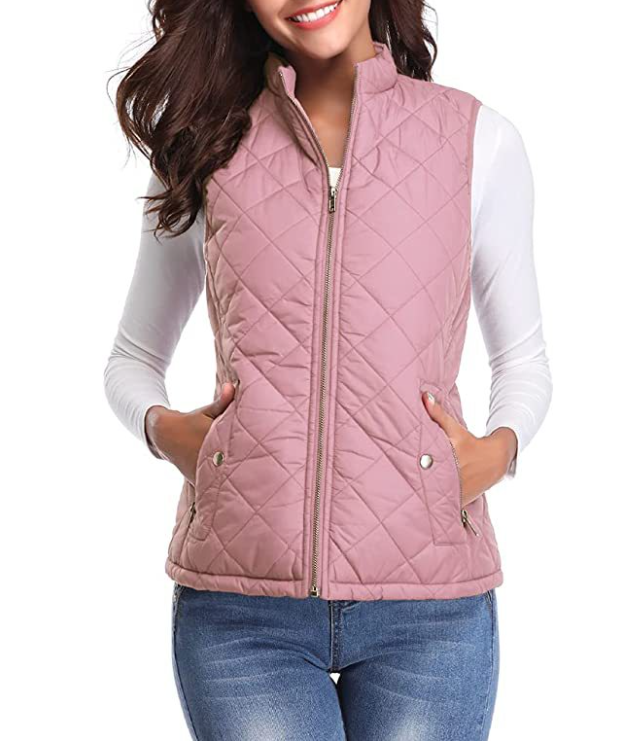 Valenzora | Quilted zip-up vest with pockets for women