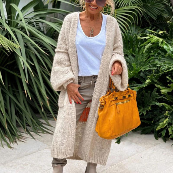 Valenzora - Cozy oversized knit cardigan