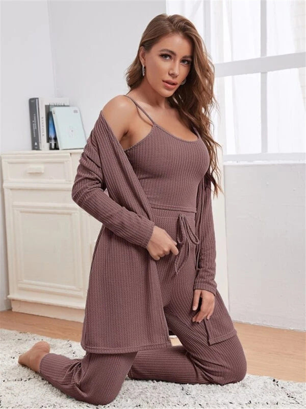 Valenzora | Luxuriöses 3-teiliges Loungewear-Set für Damen