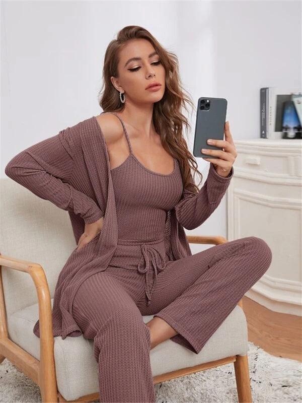Valenzora | Luxuriöses 3-teiliges Loungewear-Set für Damen