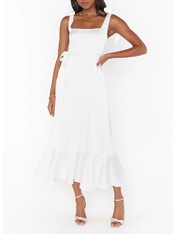 Valenzora | Women's Elegant and Fashionable Pendulum Slit Dress with French High-End Feeling