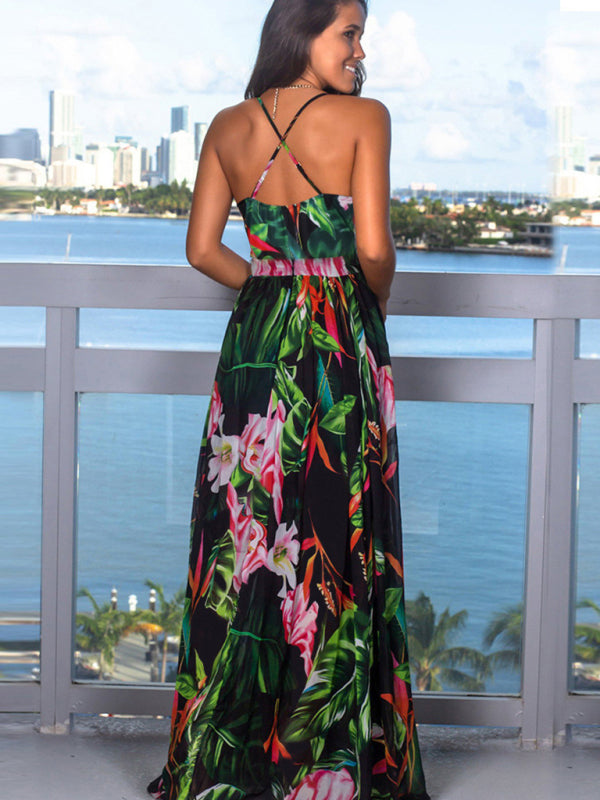 Valenzora | Printed beach dress