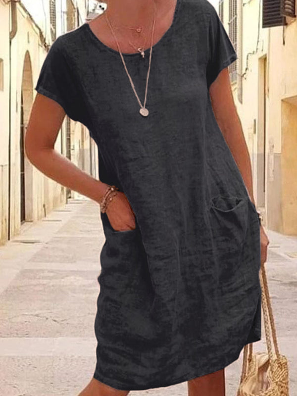 Valenzora | Linen dress with pockets