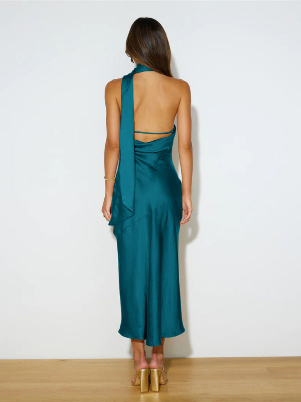 Valenzora | Lebhaftes Neckholder-Midikleid