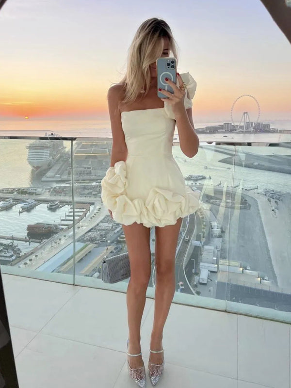 Valenzora | One-shoulder mini dress