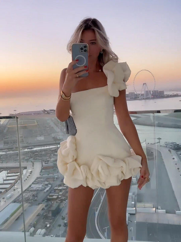 Valenzora | One-shoulder mini dress