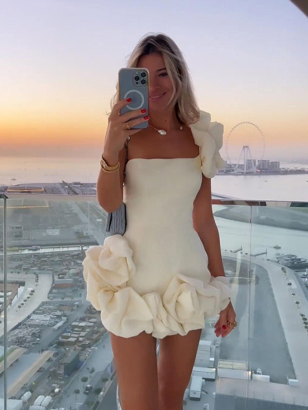 Valenzora | One-shoulder mini dress