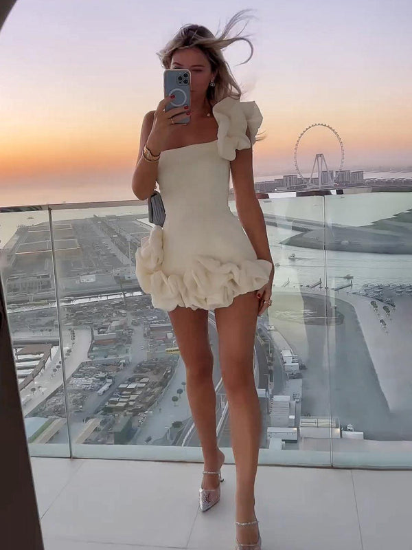 Valenzora | One-shoulder mini dress