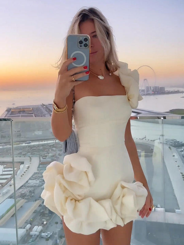 Valenzora | One-shoulder mini dress