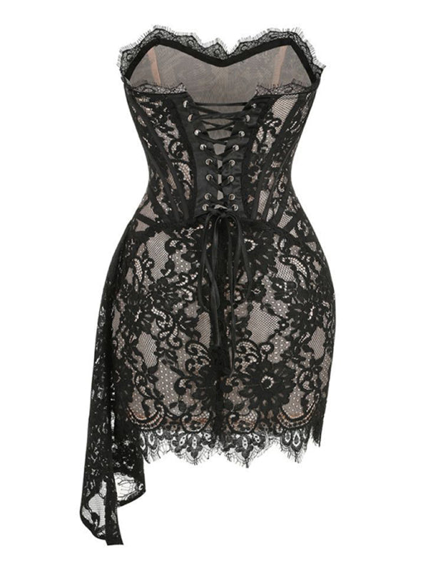 Valenzora | Elegance lace corset mini dress