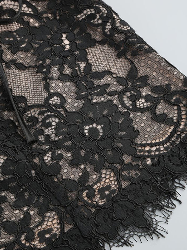 Valenzora | Elegance lace corset mini dress