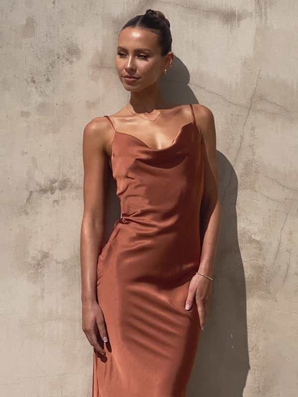 Valenzora | Damen Hosenträger, tief geschnittenes V-Ausschnitt Slim Fashion Kleid