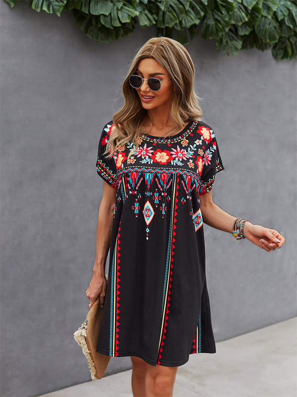 Valenzora | New casual holiday loose short dress
