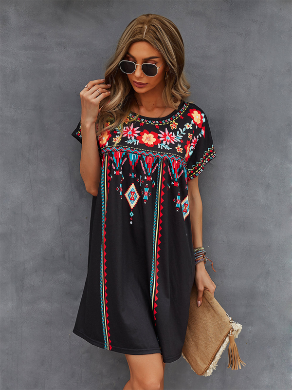 Valenzora | New casual holiday loose short dress