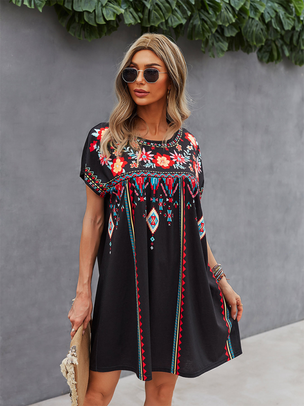 Valenzora | New casual holiday loose short dress