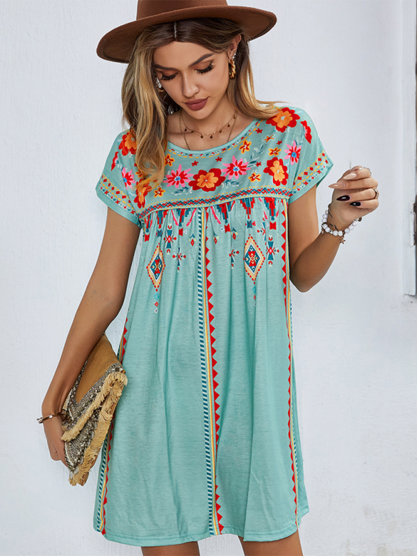 Valenzora | New casual holiday loose short dress