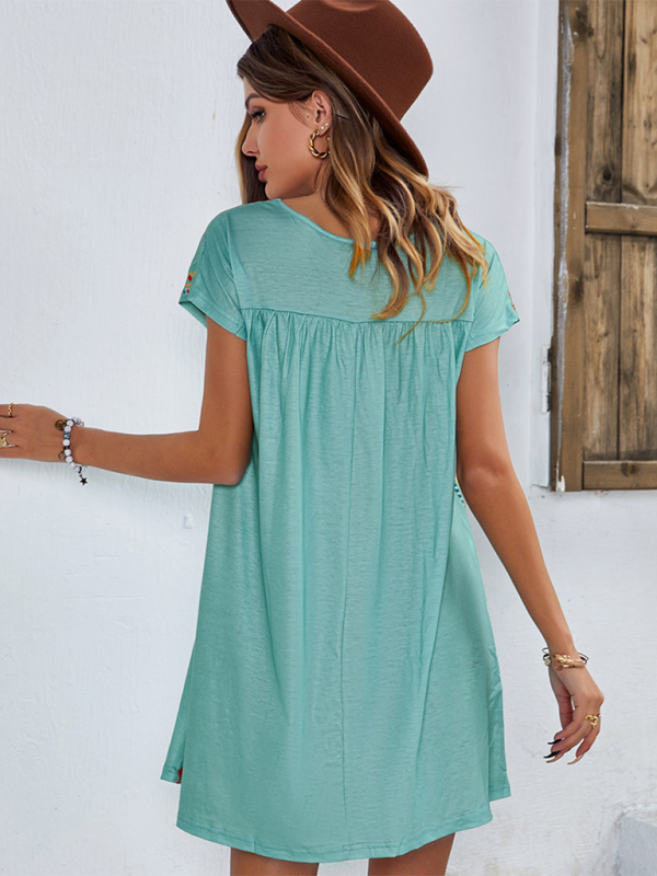 Valenzora | New casual holiday loose short dress