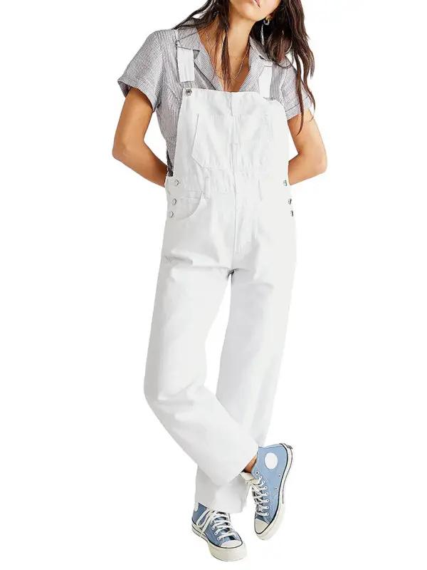 Valenzora | Neuer Stil Overall, lässige, weite Jeans-Latzhose