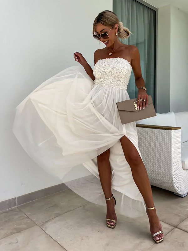 Valenzora | Neues modisches Party-Freizeitkleid mit Schlitz